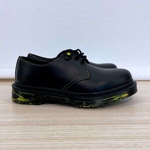 Dr. Martens 1461 Marbled Sole Black Leather Oxford Shoes Women's‎ Size 5 (EU 36)